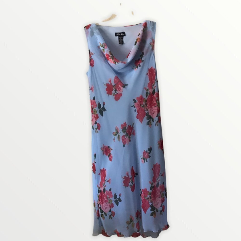 Meghan Matthews Floral Chiffon Dress